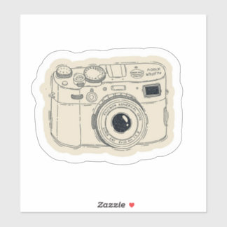 Cute Retro Aesthetic Camera Sticker シール
