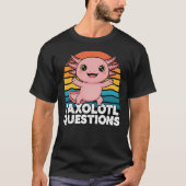 Cute Retro Axolotl Pun Design Tシャツ (正面)