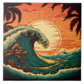 Cute retro beach house  タイル (正面)