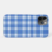 Cute Retro Blue Gingham Plaid Pattern Case-Mate iPhoneケース (裏面(横))