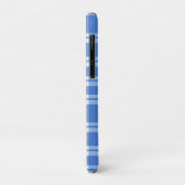 Cute Retro Blue Gingham Plaid Pattern Case-Mate iPhoneケース (裏面/左)