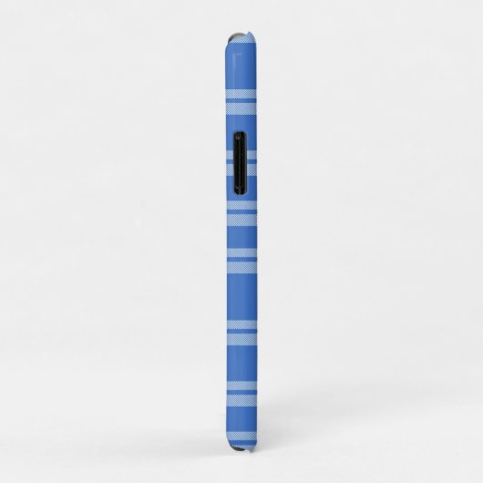 Cute Retro Blue Gingham Plaid Pattern Case-Mate iPhoneケース (裏面/右)