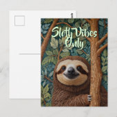 Cute retro boho Sloth Hang in there ポストカード (正面/裏面)