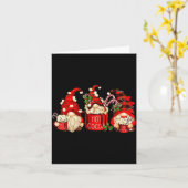 Cute Retro Chocolate Hot Cocoa Mug Funny Gnomes Ch カード (黄色い花)