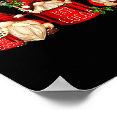 Cute Retro Chocolate Hot Cocoa Mug Funny Gnomes Ch ポスター (角)