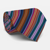 Cute retro colorful stripes ネクタイ (ロール)