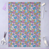 Cute Retro Doodle Hearts Love Artistic Pattern  薄葉紙 (クラフト)