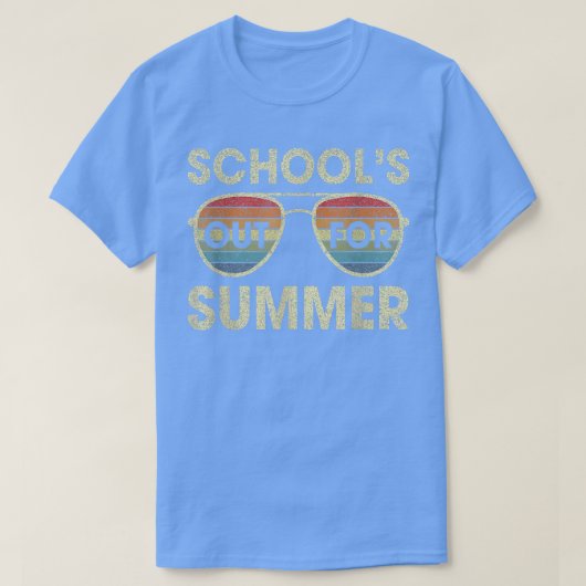 Cute Retro Last Day Of School Schools Out For Summ Tシャツ (デザイン正面)