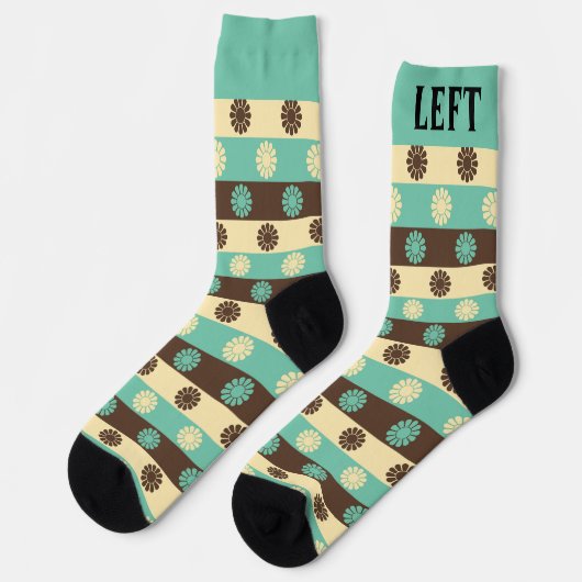 Cute Retro Left & Right ソックス (左)