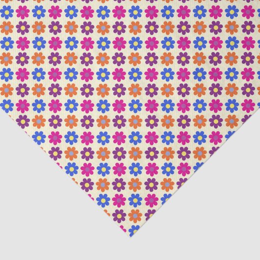 Cute Retro Penny Flower Pattern 薄葉紙 (詳細)