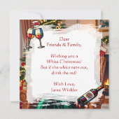 Cute Retro Pop Art Personalized Christmas カード (裏面)