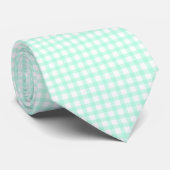 Cute Retro Sea Green Gingham Plaid pattern ネクタイ (ロール)