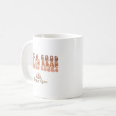 Cute Retro Typography Read Banned Books コーヒーマグカップ (正面左)