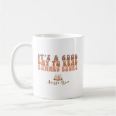 Cute Retro Typography Read Banned Books コーヒーマグカップ (左)