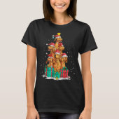 Cute Rhodesian Ridgeback Le Dog Christmas Tree Xma Tシャツ (正面)