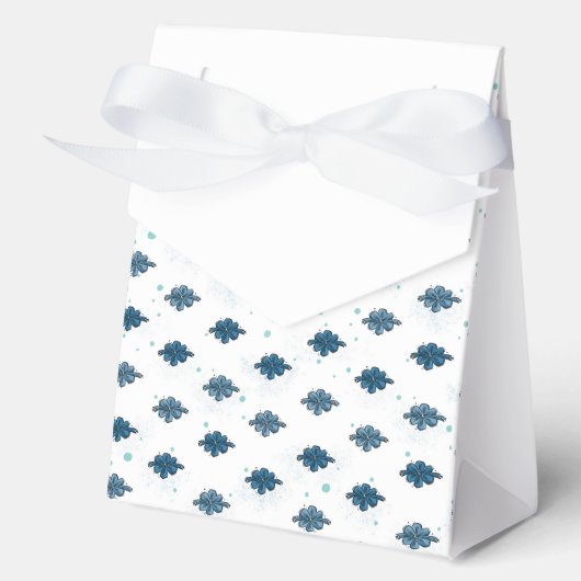 Cute Ribbon Bows & Dots Party Gift Packaging フェイバーボックス (正面)