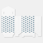 Cute Ribbon Bows & Dots Party Gift Packaging フェイバーボックス (見開き)