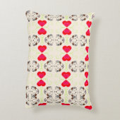 Cute Ribbon Pattern アクセントクッション (裏面(縦))