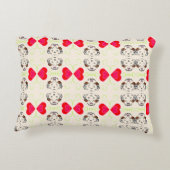 Cute Ribbon Pattern アクセントクッション (裏面)