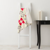 Cute Ribbon Pattern シェルパブランケット (インサイチュ)