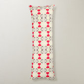 Cute Ribbon Pattern ボディピロー (裏面 (縦))