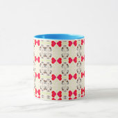 Cute Ribbon Pattern マグカップ (中央)