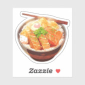 Cute Rice Bowl Sticker シール (シート)