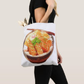 Cute Rice Bowl Tote Bag トートバッグ (クローズアップ)