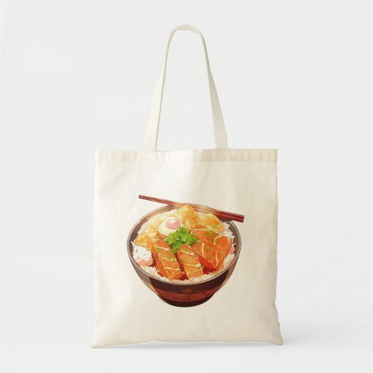 Cute Rice Bowl Tote Bag トートバッグ (正面)