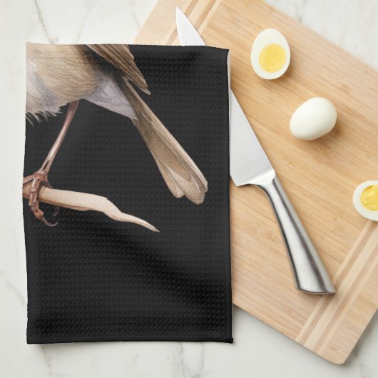 Cute Robin キッチンタオル (四つ折り)