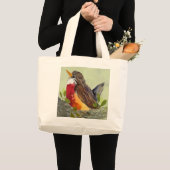 Cute Robin Tote Bag ラージトートバッグ (正面(商品))