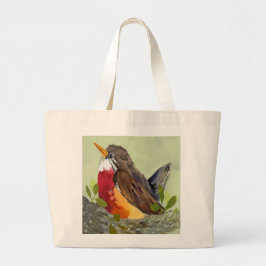 Cute Robin Tote Bag ラージトートバッグ