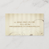 Cute Rolling Pin Flowers Bakery 名刺 (裏面)