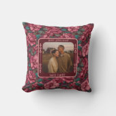 Cute Romantic 20Th Anniversary Throw Pillow クッション (正面)