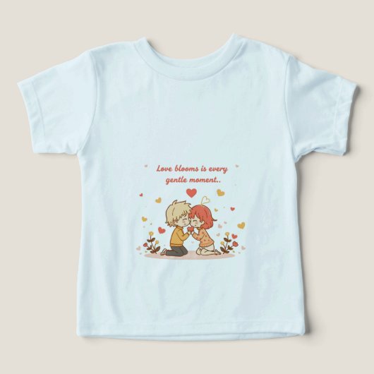 Cute Romantic Anime Couple - Love Moment (デザイン正面)