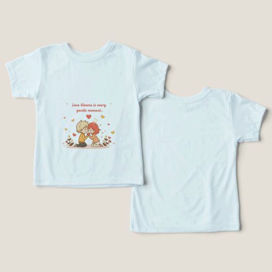 Cute Romantic Anime Couple - Love Moment (デザイン正面&裏面)