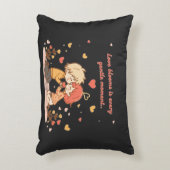 Cute Romantic Anime Couple - Love Moment アクセントクッション (正面(垂直))