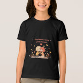 Cute Romantic Anime Couple - Love Moment トライブレンドTシャツ (正面)