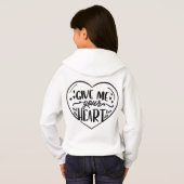 Cute Romantic Love Graphic Hoodie, Valentine’s Day (裏面フル)