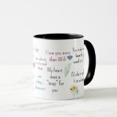 Cute Romantic Quotes Aesthetic Mug Art マグカップ (正面右)