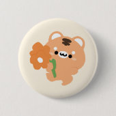 Cute Romantic Tiger 缶バッジ (正面)