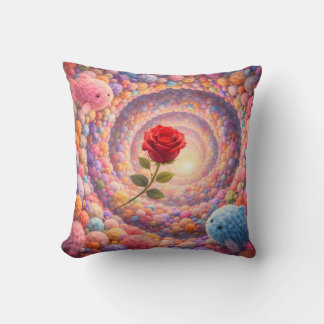 Cute Rose Fantasy Pillow For Girls Kids クッション