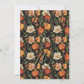 Cute Rose Flower Boho Birthday 招待状 (裏面)