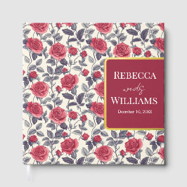 Cute Rose Themed Wedding Guest Book ゲストブック