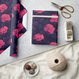 Cute Rose Vintage Wrapping Paper ラッピングペーパー