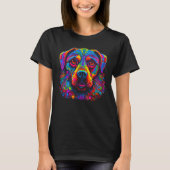 Cute Rottweiler Dog Design Tシャツ (正面)
