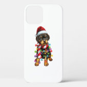 Cute Rottweiler Dog Lover Funny Xmas Holiday Gift Case-Mate iPhoneケース (裏面)