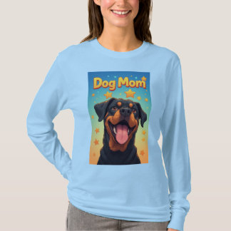 Cute Rottweiler Portrait For Dog Lovers And Gifts Tシャツ