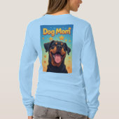 Cute Rottweiler Portrait For Dog Lovers And Gifts Tシャツ (裏面)