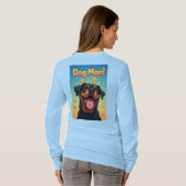Cute Rottweiler Portrait For Dog Lovers And Gifts Tシャツ (裏面フル)